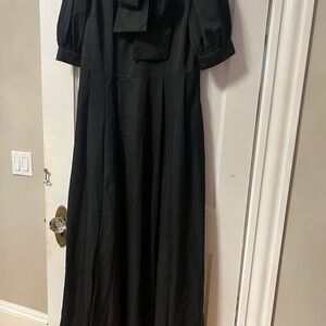 Chic Black Long Sleeve Women's Dress